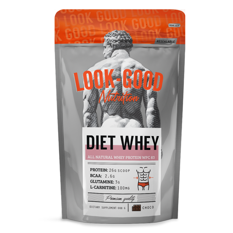 Diet Whey Protein Chocolate (908g) - LookGoodNaked