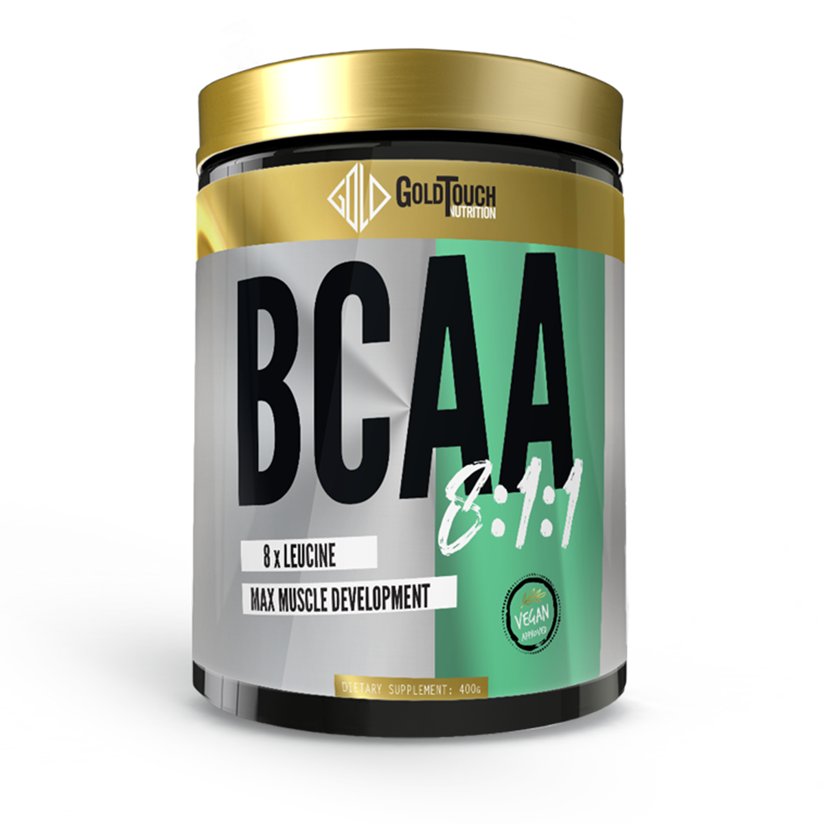 BCAA 8:1:1 (400g) Amino Acids - GoldTouch Nutrition (Lemon)