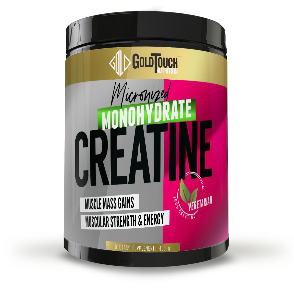 Creatine Monohydrate - Micronized Mesh 200 (400g) - GoldTouch Nutrition