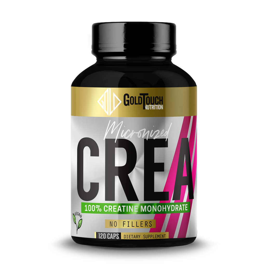 Creatine Monohydrate Micronized Crea (120 caps) - GoldTouch Nutrition