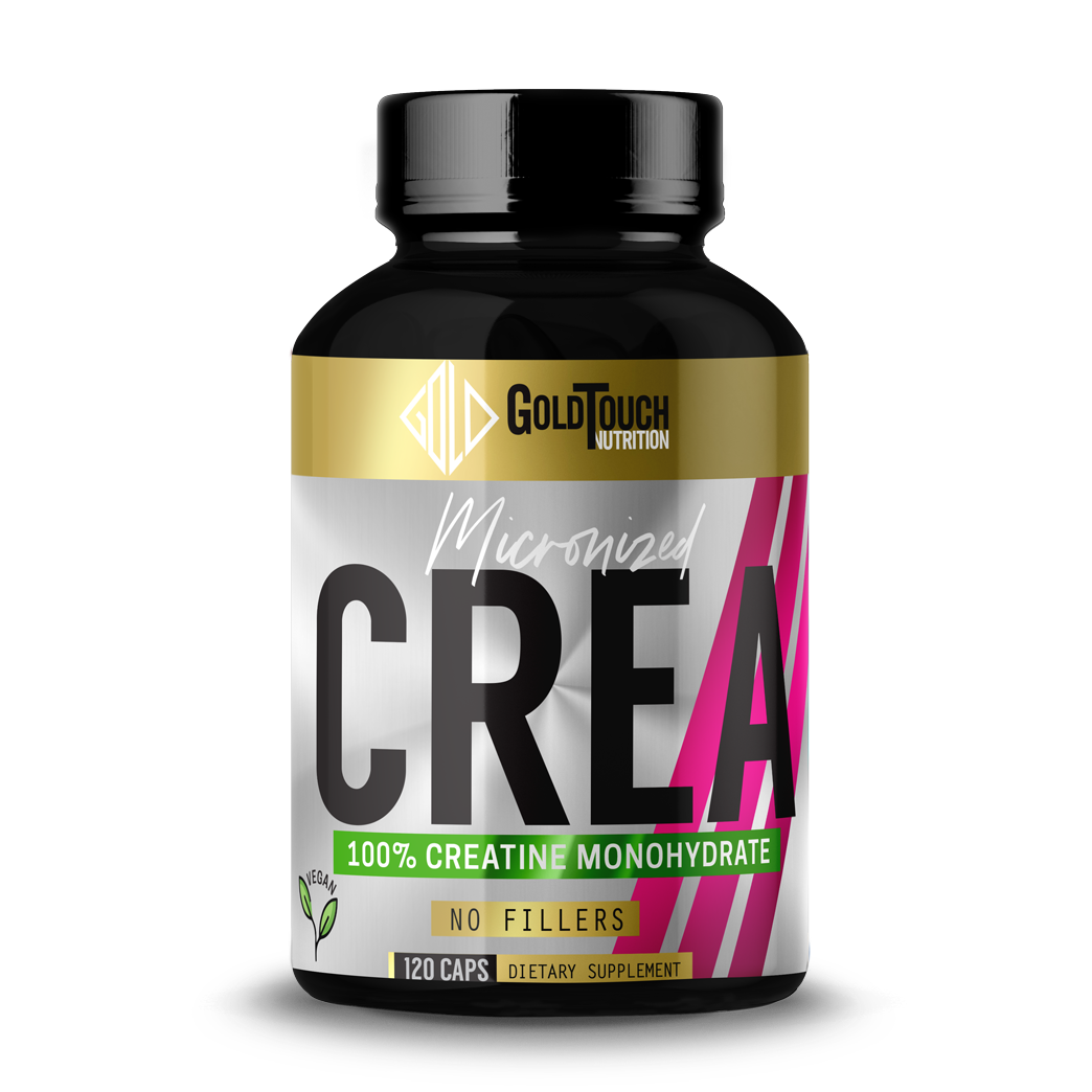 Creatine Monohydrate Micronized Crea (120 caps) - GoldTouch Nutrition
