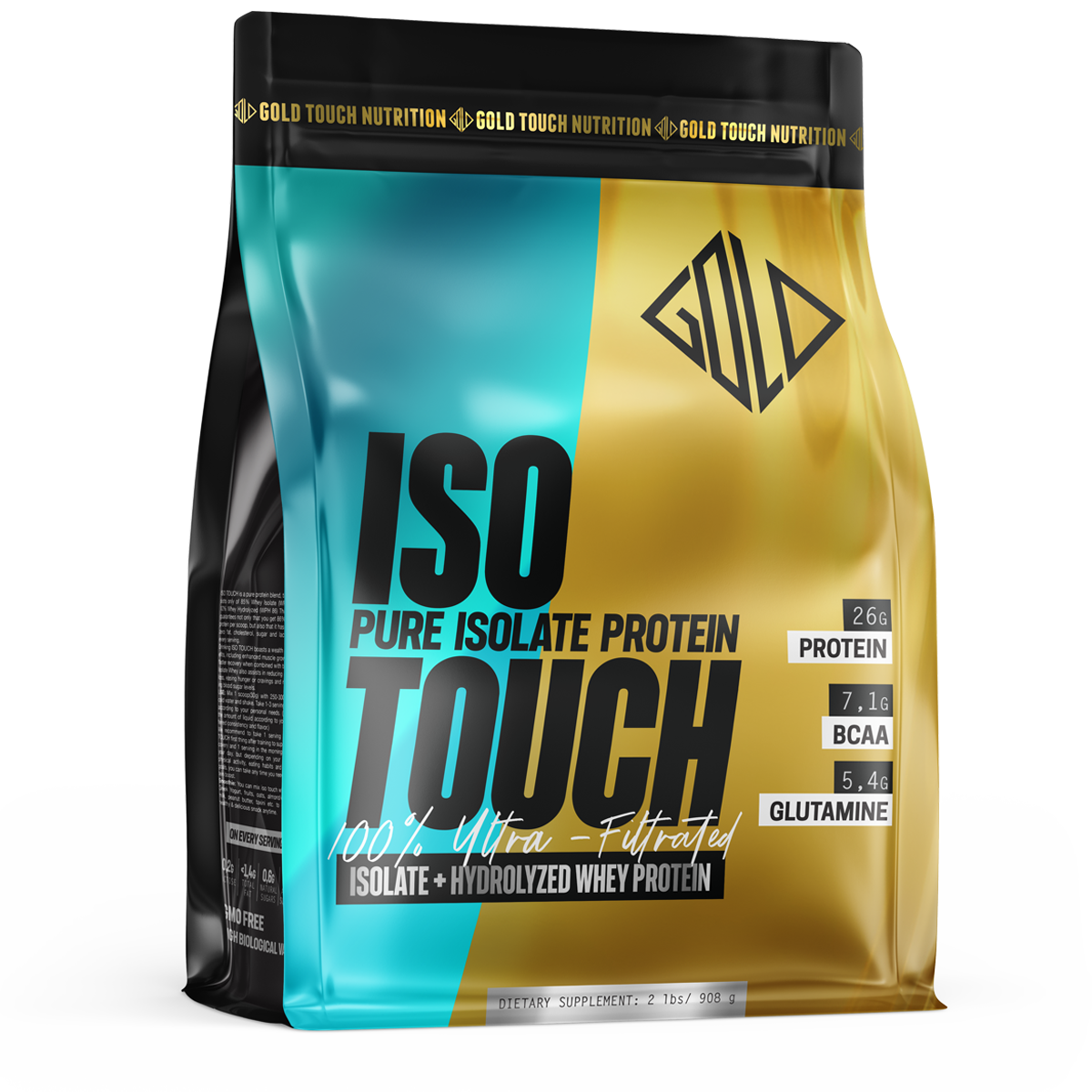Premium Iso Touch 86% (908g) Protein - GoldTouch Nutrition (Belgium Chocolate)