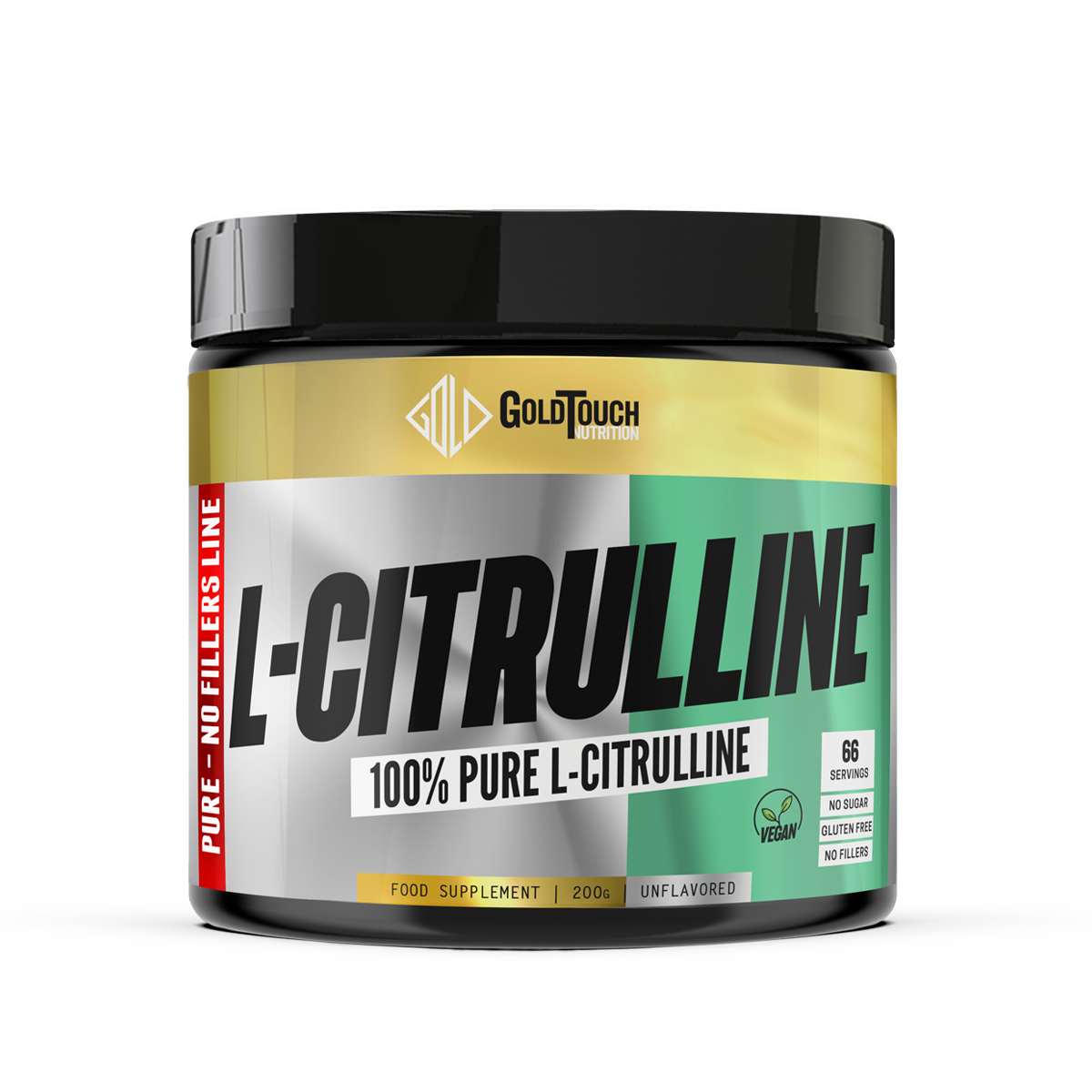L-Citrulline 100% Pure - No Fillers (200g) - GoldTouch Nutrition