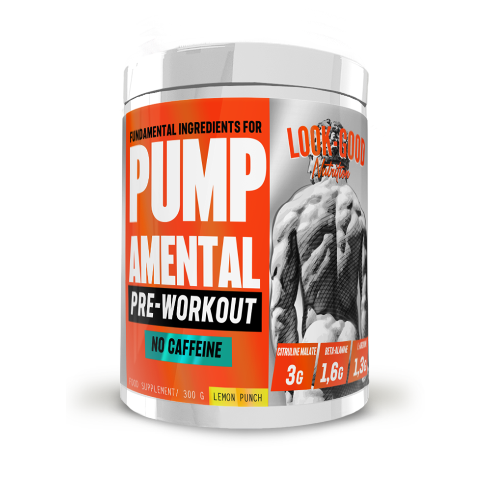 Pumpamental - PRE WORKOUT NO Caffeine (300g) - Look Good (Lemon Punch)