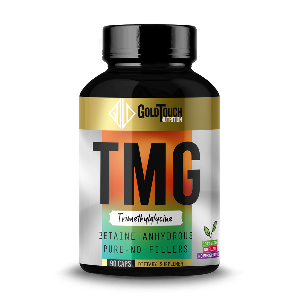 TMG Betaine Anhydrous (680mg) - 90 caps No Fillers - Gold Touch Nutrition