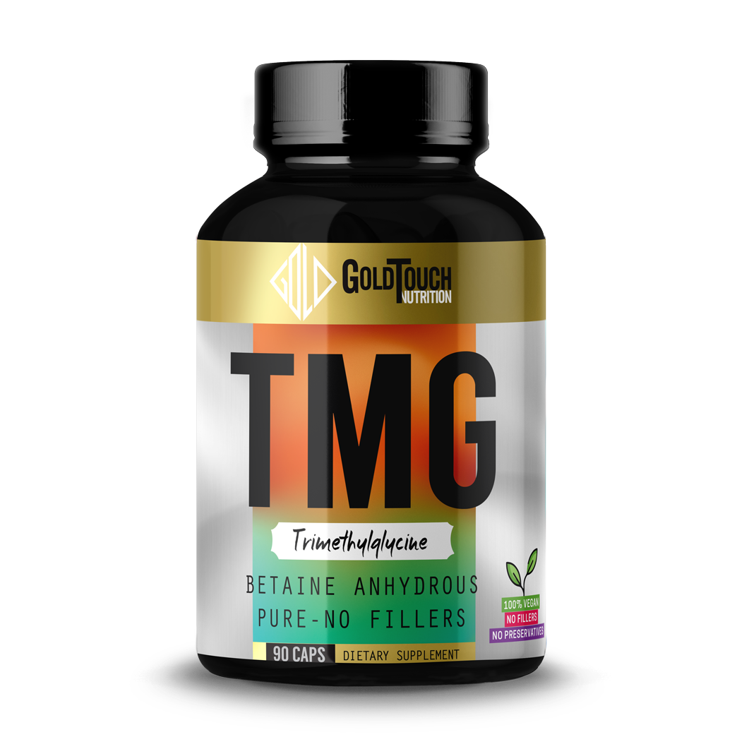 TMG Betaine Anhydrous (680mg) - 90 caps No Fillers - Gold Touch Nutrition