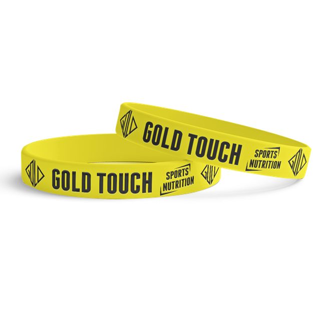 Silicone Wristband (1 pc) Gold Touch Nutrition - Yellow